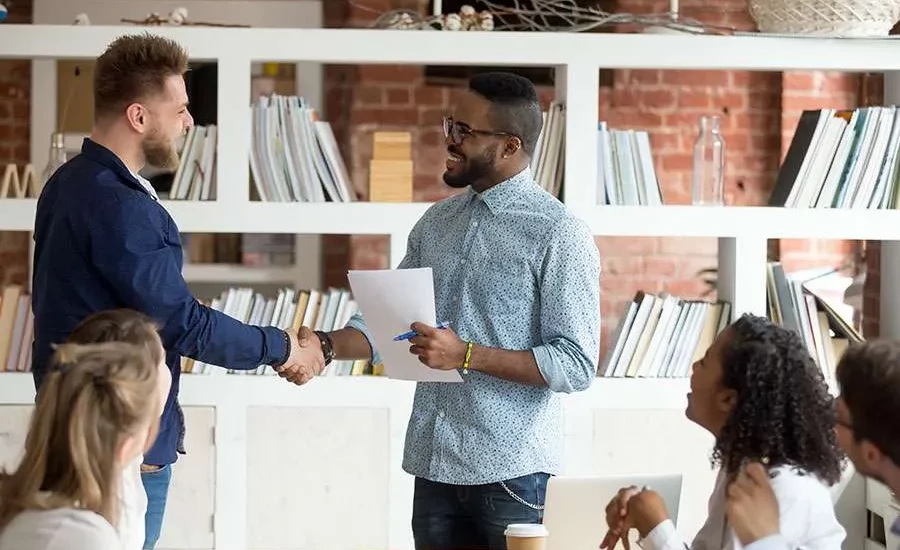 ERISA Compliance ERISA Compliance: What Every Employer Should Know This image about man shaking hand