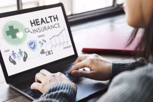 Group Health Insurance Plan Find the Right Group Health Insurance Plan for Your Dallas, Texas Team Showing health insurance on laptop screen