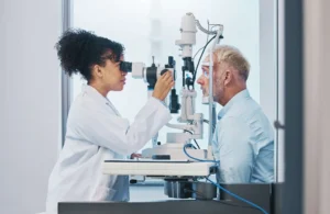 Group Vision Insuran Can Small Businesses in Austin, Texas Afford Group Vision Insurance? checking vision of old age man
